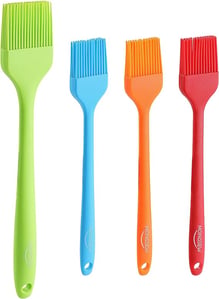 Four butter brushes of various colors