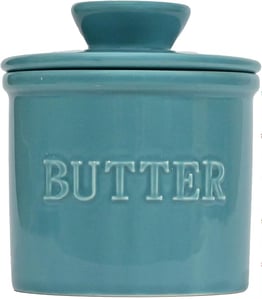 A blue butter bell